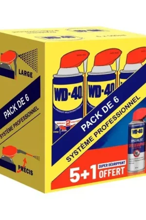 Pack Dégrippant WD 40 + super dégrippant offert Prix Réduit