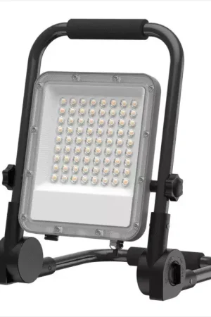 Achat Immédiat Projecteur chantier led 50w 4500 lumens 230v repliable Techni-Power