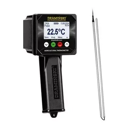 Thermometre graines et fourrages sonde pliable 1,5m Promotion