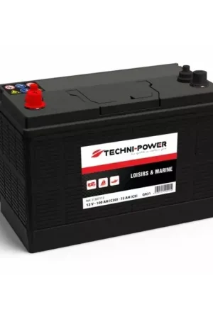 Affaire À Saisir Batterie loisirs gr31 12v 100ah double bornes + a gauche techni-power