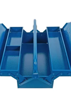 Caisse à outils métallique 3 compartiments 420x200x150 BGS Technic Vente Directe