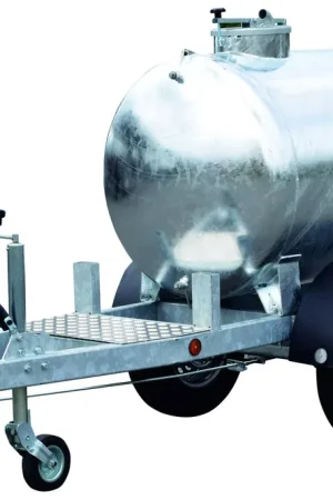 Petit Prix Citerne à eau roulante 1000L 90km/h 1 essieu flèche fixe PTC 1,5T