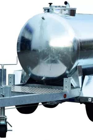 Acheter Direct Citerne à eau roulante 2000L 90km/h 2 essieux flèche fixe PTC 3T