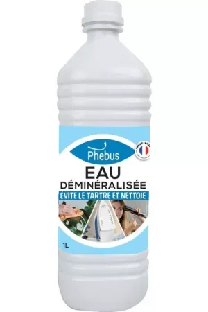 Eau demineralisee bouteille de 1l phebus Retour Gratuit