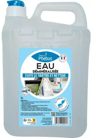 Eau demineralisee bidon de 5l phebus Offre Du Jour