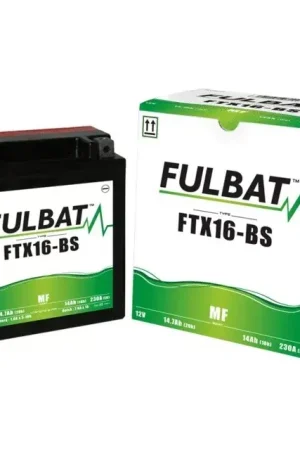 Batterie type ytx16-bs + a gauche avec pack acide Fulbat Meilleur Choix