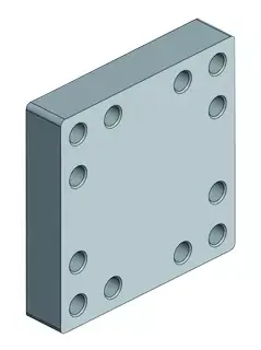Vente Flash Platine a boulonner 160x160 12trs