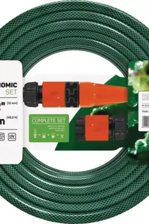 Authentique Tuyau d‘arrosage vert kit economic 1/2" 15 mètres Cellfast