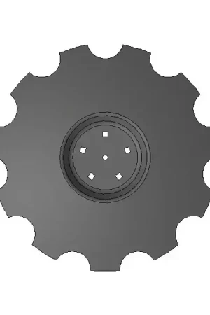 Commander Vite Disque crénelé 5 trous 560x4 mm origine Unia 2439//26-001/1