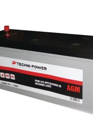 Achetez Aujourd'hui Batterie 12v-135ah decharge lente agm loisir + a droite techni-power