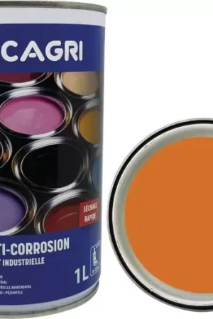 Haute Qualité Peinture de finition orange rousseau pot 1l lacagri
