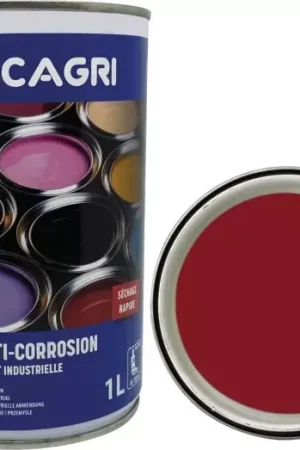 Authentique Peinture de finition rouge brimont pot 1l lacagri
