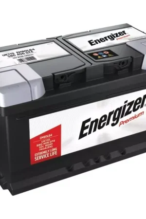 Batterie em80lb4 12v 80ah 740a en + a droite Energizer premium Promotion Saisonnière