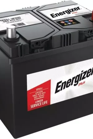Batterie ep60j 12v 60ah 510a en + a droite Energizer plus Remise