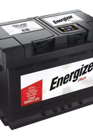 Batterie ep74l3 12v 74ah 680a en + a droite Energizer plus Meilleur Prix