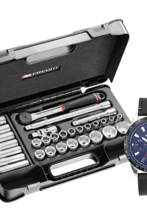 Douilles et accessoires 1/2‘‘ en coffret de 30 pièces avec montre Facom Dernière Chance