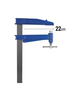 Expédition Rapide Serre-joint à pompe "S" grande profondeur (220 mm) - Longueur au choix