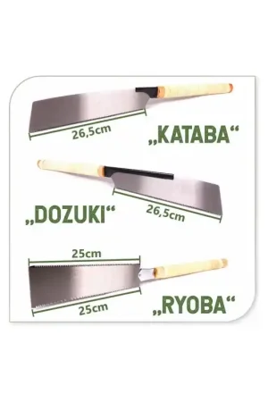 Achetez Aujourd'hui Lot de 3 scies japonaises RYOBA KATABA DOZUKI