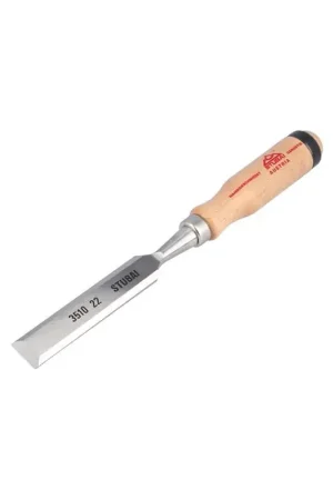Ciseau à bois Stubai manche en bois - Largeur 22 mm Meilleure Vente