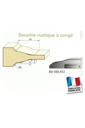 Affaire À Saisir Jeu de 2 Couteaux Plates bandes DOUCINE RUSTIQUE CONGE - Travail par dessous - Le ravageur BD565472
