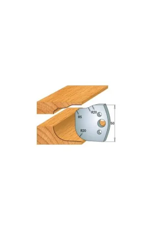 Jeu de 2 fers de toupie hauteur 50mm n°577 - PLATE BANDE RAYON 20 MM Commander Maintenant