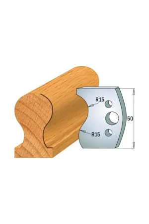 Jeu de 2 fers de toupie hauteur 50mm n°514 - MOULURE MAIN COURANTE Offre Exclusive
