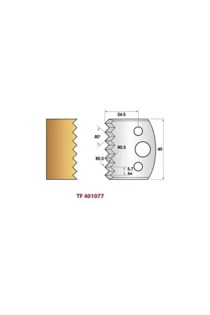 Jeu de contre-fers de toupie hauteur 40 mm n°77 Pas Cher