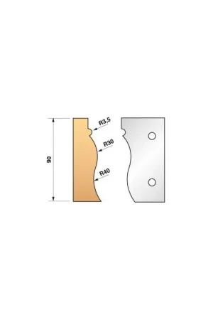 Bon Plan Jeu de 2 fers de toupie hauteur 90mm n°322