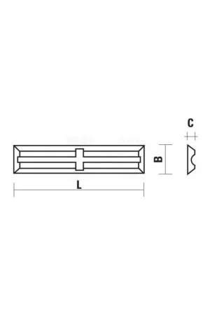 Boite de 10 plaquettes carbure 20 x 4,1 x 1,1 - 4 coupes Prix Réduit