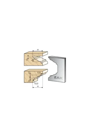 Acheter En Ligne JEU DE 2 FERS ZAK531857 HAUTEUR 50MM