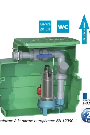 Seulement Aujourd'hui Station de relevage eaux chargées CAL230 GQSM VORTEX