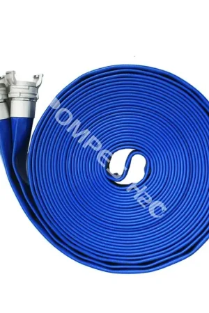 Authentique Tuyau plat PVC DN100 raccord Guillemin Alu sertis - PS 6 BAR