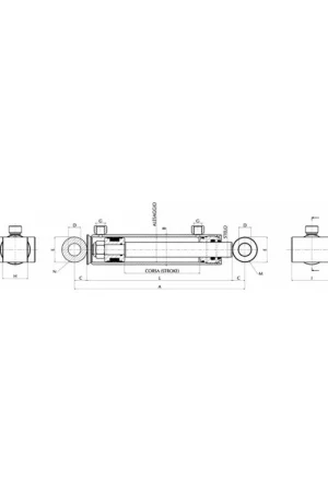 VERIN 50X30X600 AVEC DOUILLES Livraison Express