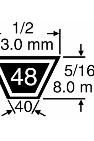 Vente Flash COURROIE UNIVERSELLE 1/2"X52"