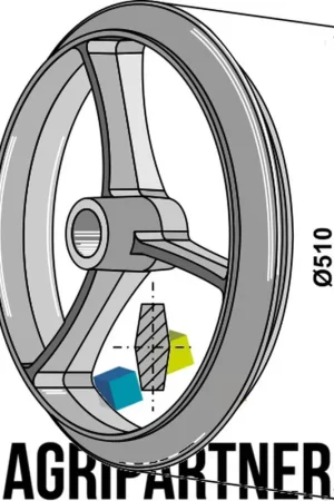Acheter En Ligne Roue Cambridge Ø510x50mm lisse GG20 UNIVERSEL