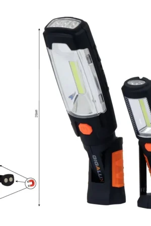 Authentique 2 baladeuses LED rechargeables crochet+support magnétique