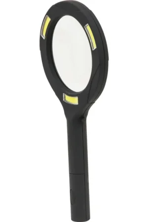Loupe 3 LED COB Ø 115 mm 200Lm à piles poignée caoutchouc Nouveauté