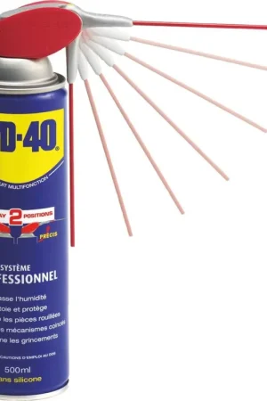 Nouveauté Dégripant WD-40 aérosol 500ml canule pro 2 positions