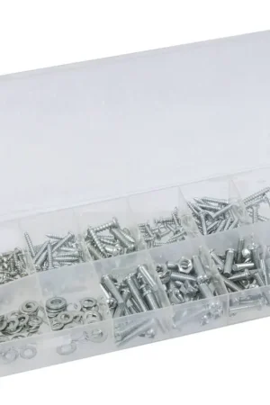 Assortiment 347 vis métal et bois de rondelles et d‘écrous Seulement Aujourd'hui