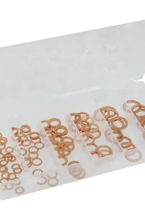 Assortiment de 110 rondelles cuivre de 6,5 mm à 16 mm Authentique