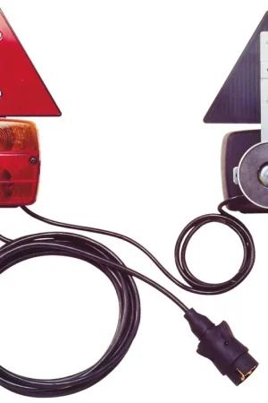 Kit éclairage magnétique+triangle entre feux 2,5m câble 7,5m Offre Du Jour