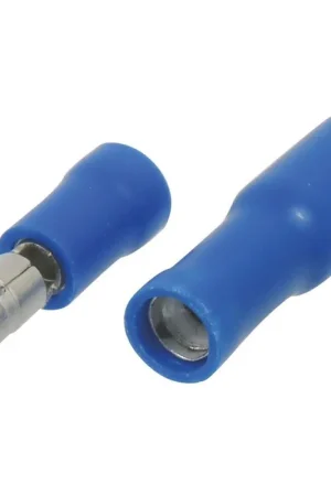 10 cosses rondes isolées Mâle/Femelle bleue fil 1,5 à 2,5mm Réduction