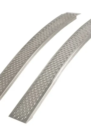 Expédié Aujourd'hui Jeu de 2 rampes alu incurvées 400kg 2000x225x40mm