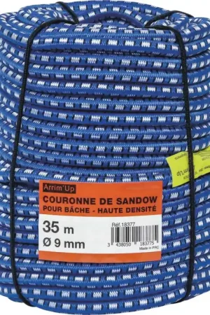 Couronne de sandows pour bâches haute densité Ø9mm 35m Prix Promo