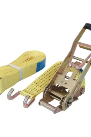 Sangles d´arrimage 5T cliquet inversé 12m crochet bord de rive Prix Cassé