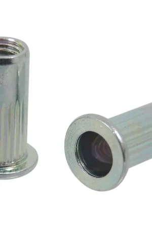 Achetez Aujourd'hui Insert/rivet ouvert acier à tête plate M5 en lot de 25 pcs