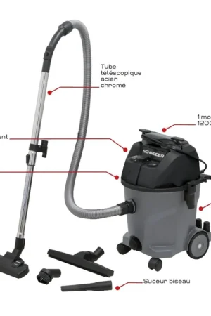 Commande En Gros Aspirateur eaux poussières 20L 16,5kPA 1200W SCHNEIDER
