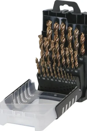 Coffret 25 forets cobalt taillés-meulés Ø1 à 13 par 1/2mm Petit Prix