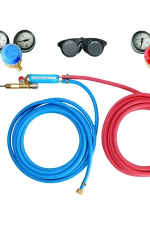 Kit cchalumeau OXY-GAZ tuyaux 2x5m détendeurs SAF-FRO Meilleure Vente