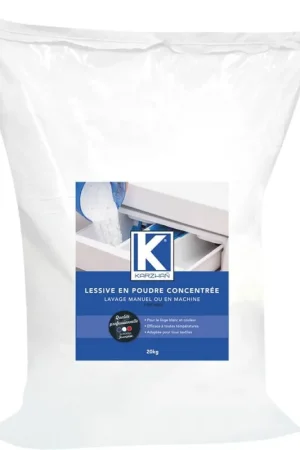Lessive en poudre concentrée sac de 20Kg sans phosphate Marque